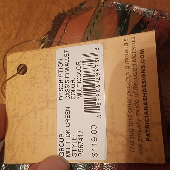 Patricia Nash Cassis Id wallet nwt zip coin - Picture 5 of 5